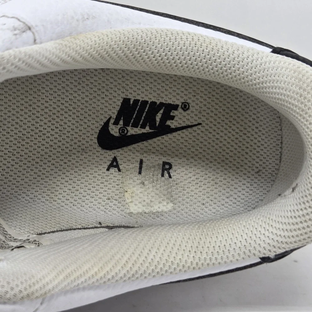 Nike Air Force 1 One Low '07 White Black Swoosh CT2302-100 Men's 10.5